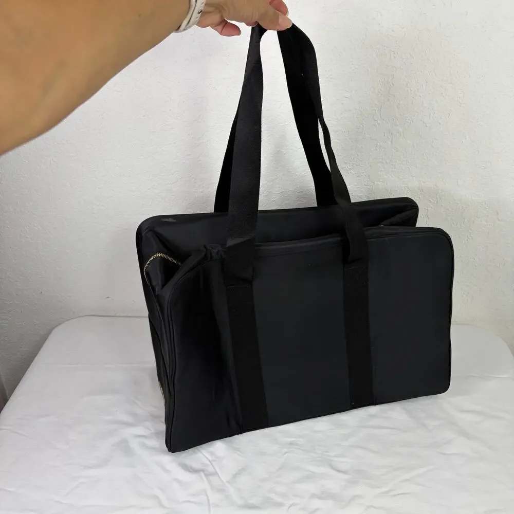 Rabanne Black Duffle Weekender Bag, NWOT, masculine, classic, lightweight.